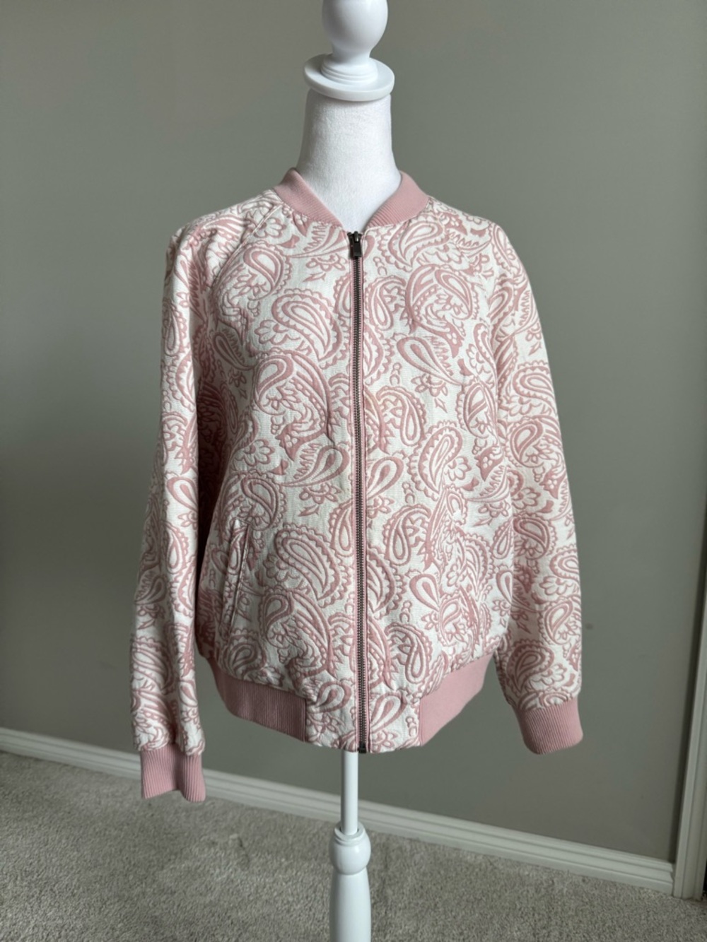 Victoria Beckham for Target Pink Paisley Bomber Jacket